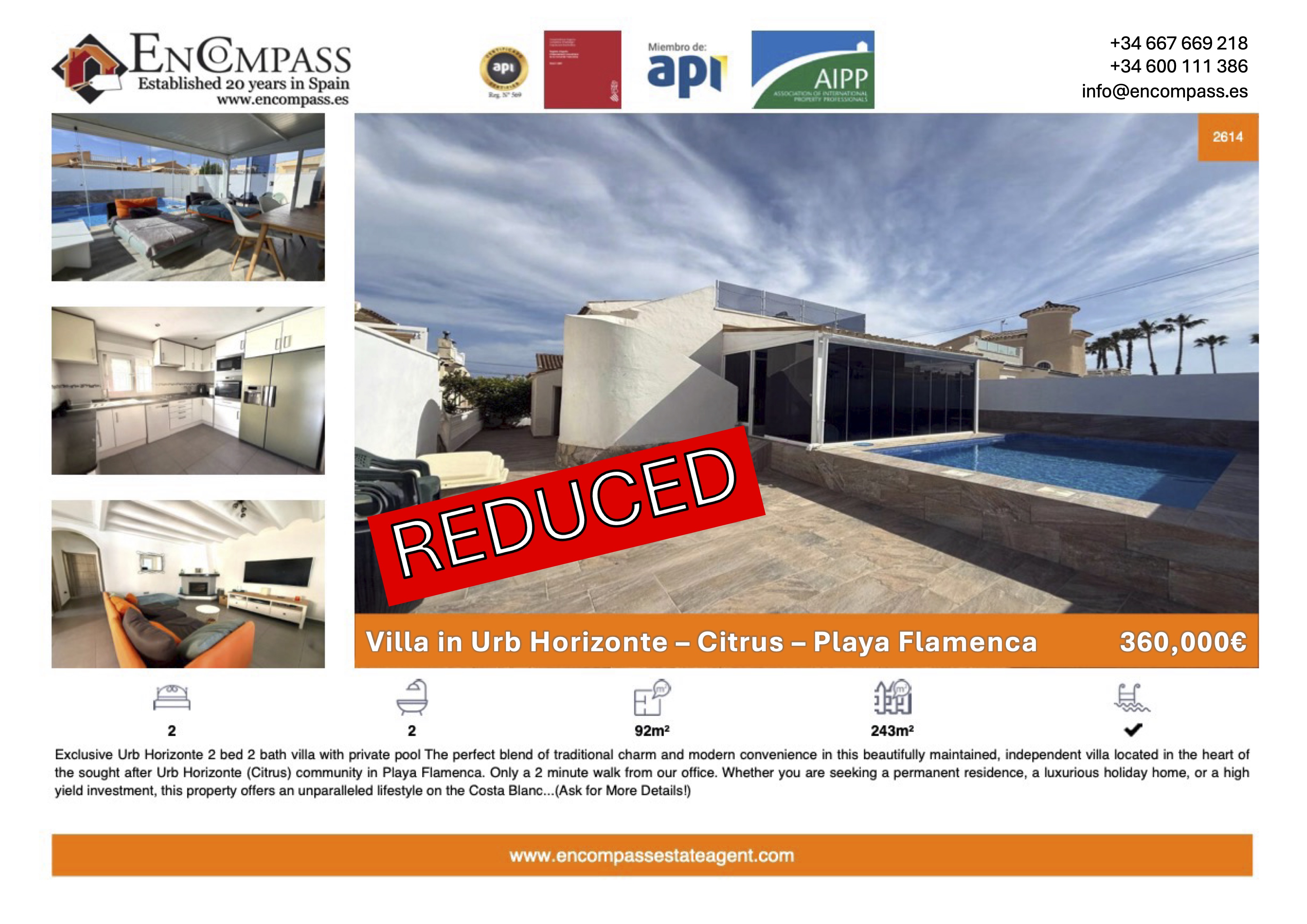 Villa for sale in Playa Flamenca
