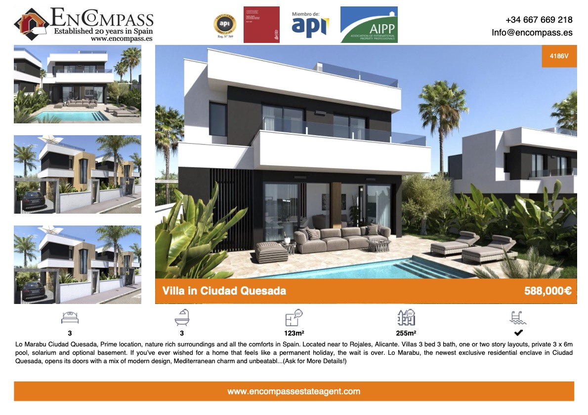 Property for sale in Ciudad Quesada Ref: 4186V