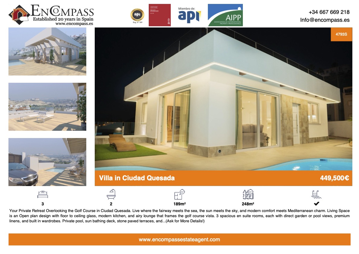 Property for sale in Ciudad Quesada Ref: 4793S