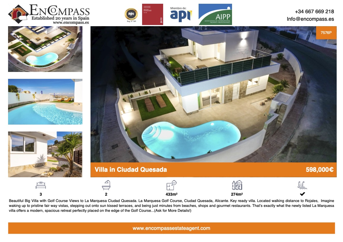 Property for sale in Ciudad Quesada Ref: 7576P