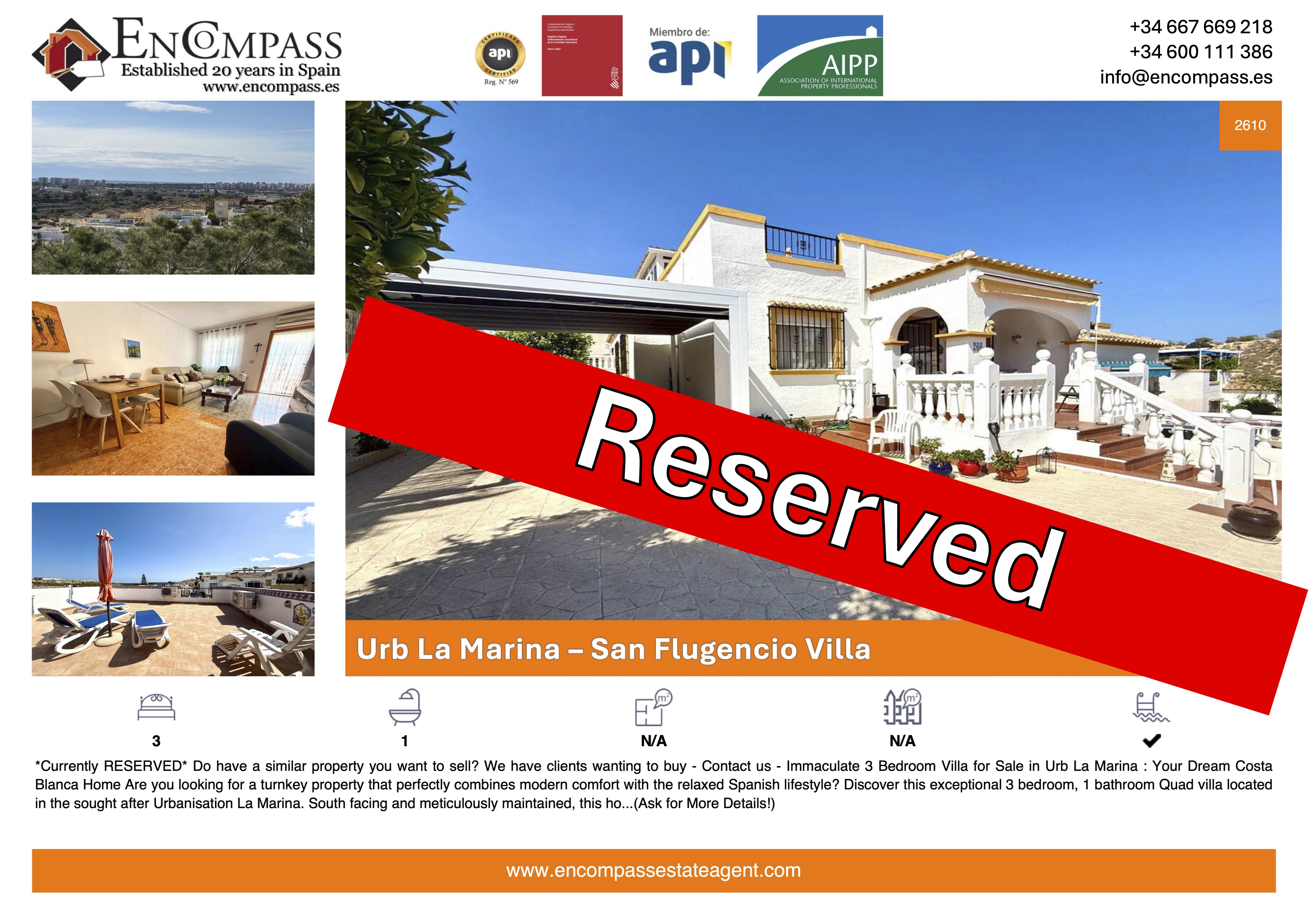 Urb La Marina For Sale