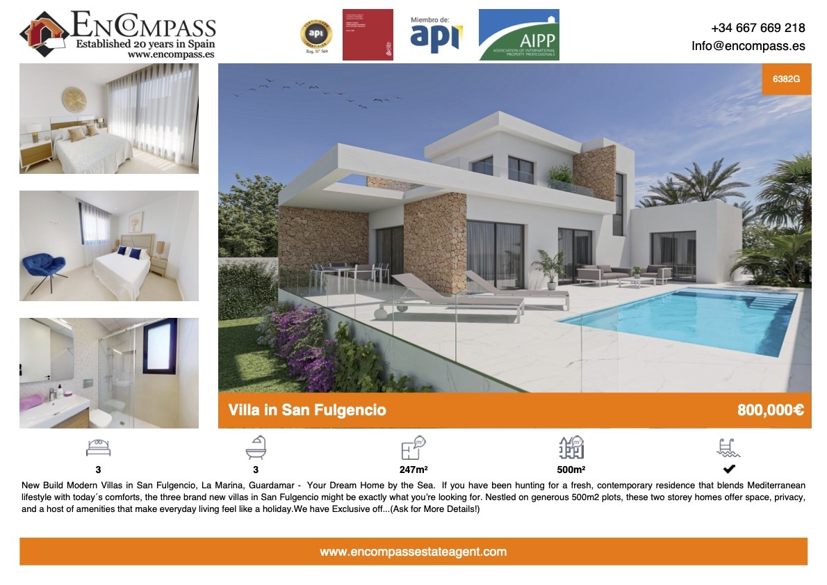 Luxury Villa for sale in San Flugencio, La Marina, Urb La Marina