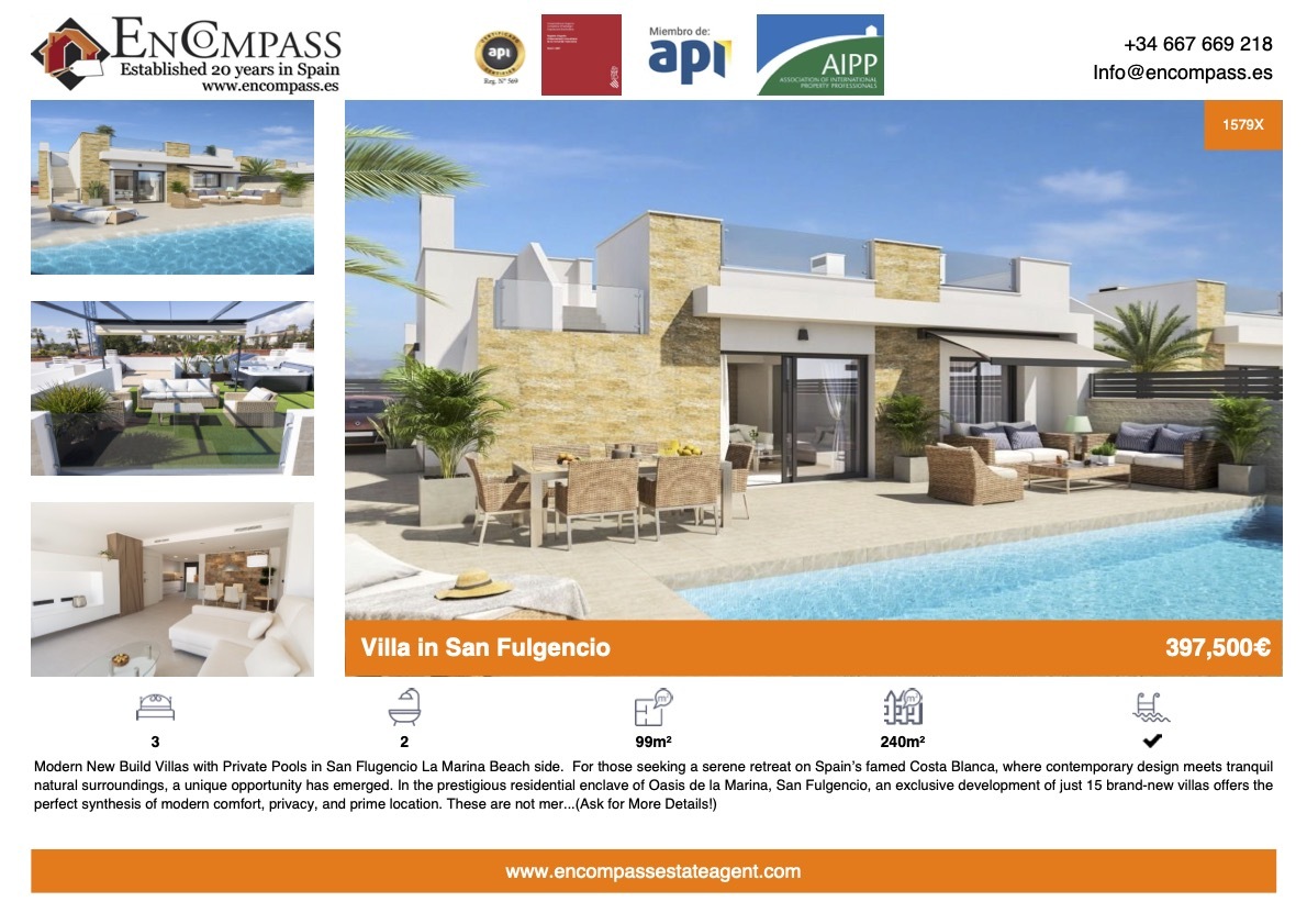 Property for sale in San Flugencio, La Marina Beachside