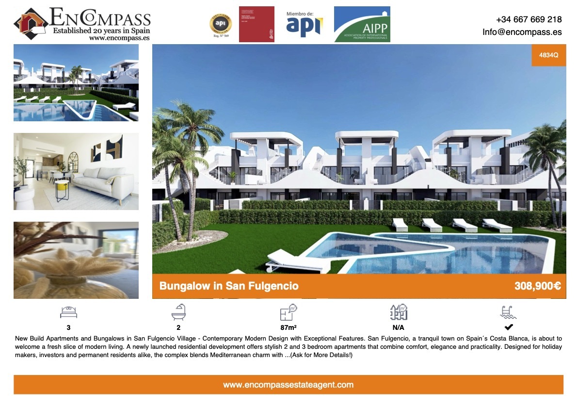 Property for sale in San Flugencio, Village of San Flugencio