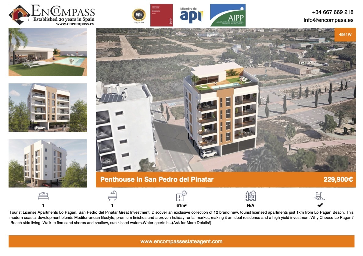 Property with Tourist Licence in San Pedro del Pinatar