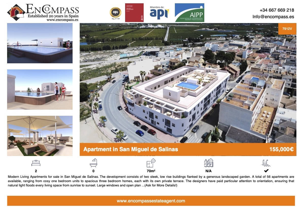 Bargain New Build Apartments for sale in San Miguel
